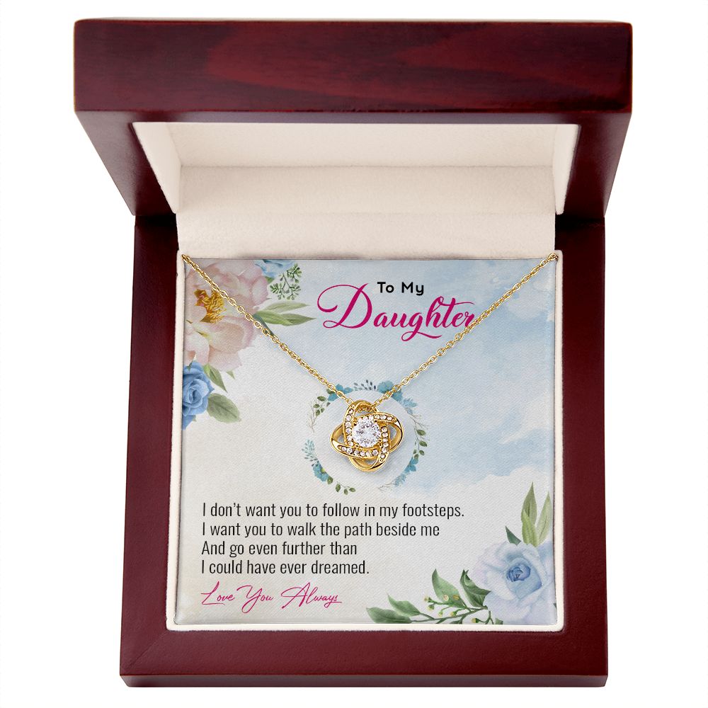 My Daughter | Follow your heart - Love Knot Necklace