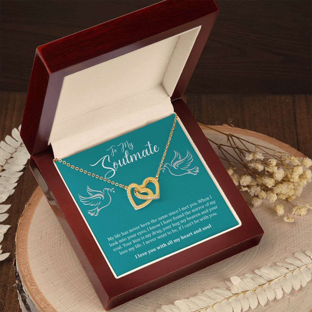 My Soulmate | You are my heart and soul - Interlocking Hearts necklace