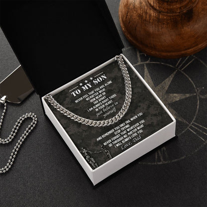 My Son | Believe in yourself - Cuban Link Chain