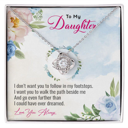 My Daughter | Follow your heart - Love Knot Necklace
