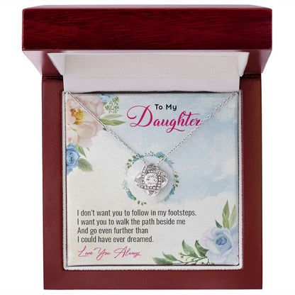 My Daughter | Follow your heart - Love Knot Necklace